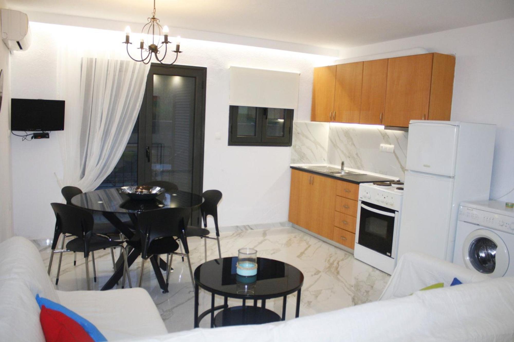 Salonikiou Beach Apartments & Villas Ájosz Nikólaosz Kültér fotó