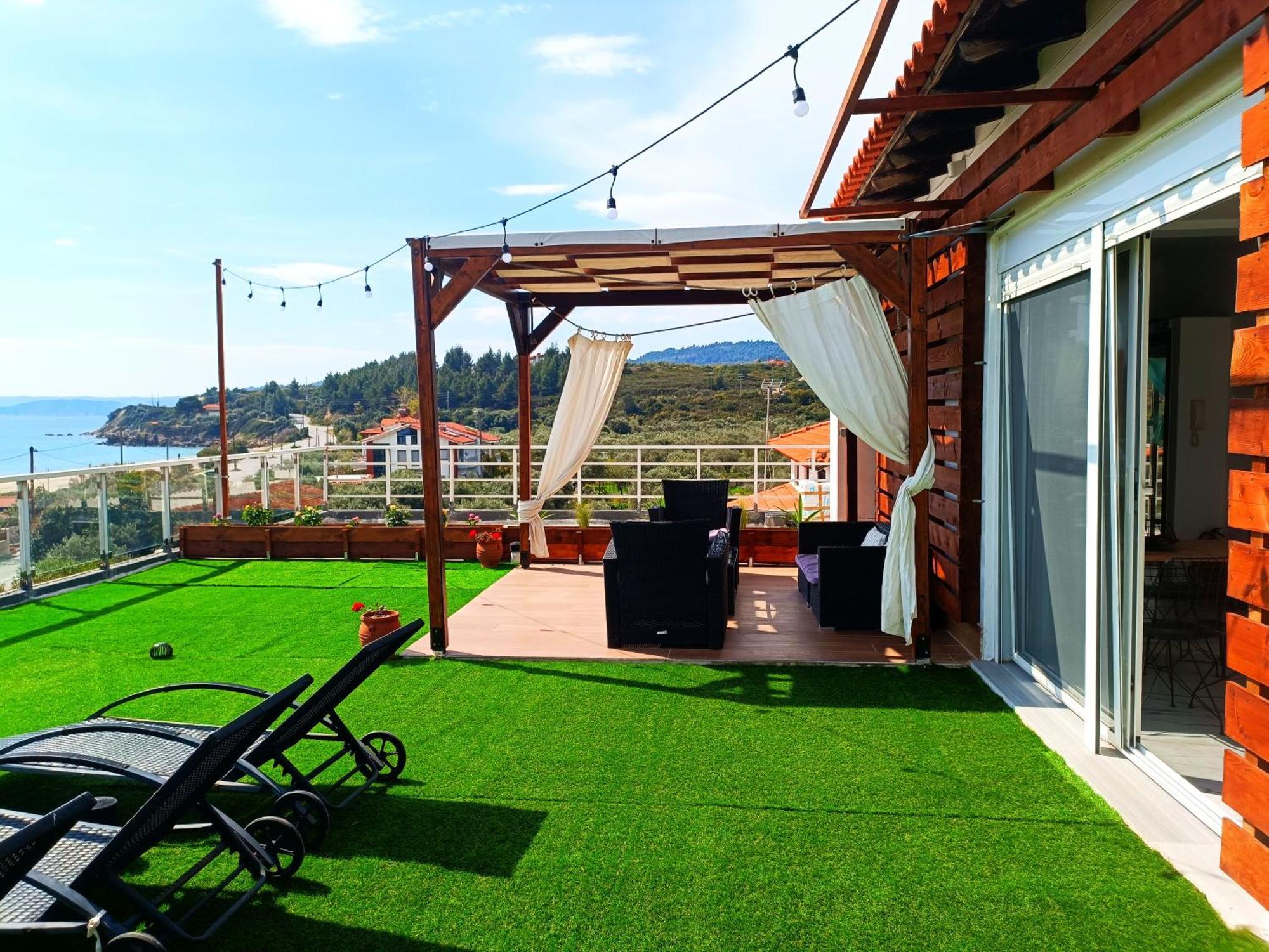 Salonikiou Beach Apartments & Villas Ájosz Nikólaosz Kültér fotó